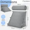 ELONEO Coussin dorsal avec traversin amovible et poche Voir les images du produit 2