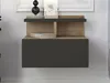 2er-Set Hängenachtschränke - 1 Schublade - Natur und Produktbild-Vorschau 4