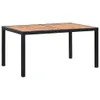 vidaXL 7-tlg. Garten-Essgruppe Poly Rattan Akazienholz Produktbild-Vorschau 8