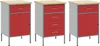 Banco da lavoro con cassetti, 3 pezzi, rosso e grigio, 150 Anteprima dell’immagine prodotto 5