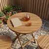 vidaXL Piano del tavolo, diametro 80 cm, altezza 3,5 cm, Anteprima dell’immagine prodotto 2