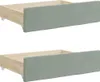 vidaXL Letto da giorno allungabile con cassetti grigio Anteprima dell’immagine prodotto 10