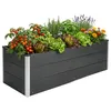Floordirekt Hochbeet Paros WPC Garten Hochbeet anthrazit Produktbild-Vorschau 1
