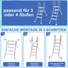 JOIEYOU Edelstahl Poolleiter 3 Stufen rutschfest für Produktbild-Vorschau 5