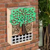 Insektenhotel, Holz, Baum Design, Zaun, H 30 cm Produktbild-Vorschau 3