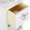 Schubladenkommode FLOWER Schubladenregal Standregal in weiß Produktbild-Vorschau 4
