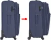 vidaXL Set di valigie morbide da 3 pezzi blu navy Anteprima dell’immagine prodotto 6