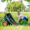 Polar Kunststoff Schubkarre Cub Cart 198 Liter Schwarz Produktbild-Vorschau 12