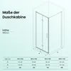 Mai & Mai Duschkabine Duschabtrennung 90x80x195cm 8mm Produktbild-Vorschau 9
