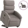 vidaXL Relaxsessel mit Aufstehhilfe Elektrisch Taupe Stoff Produktbild-Vorschau 1
