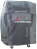 LANDMANN Grill-Schutzhülle Grillabdeckung Wetterfest M Grau Produktbild-Vorschau 4