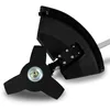 Close-up view of the cutting head and guard of a string trimmer. Produktbild-Vorschau