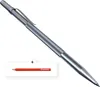 A silver metal scriber tool and a red pencil are shown on a white background. Produktbild-Vorschau