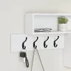 Vešiak na stenu Biela 100 x 12 x 43,5 cm Kompozitné drevo Náhľad obrázku produktu 4