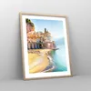 Gerahmtes Poster - Rahmen in heller Eiche - Küste Amalfi Produktbild-Vorschau 8