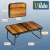 Vilde | Kempingový stôl sklopný - 60x40x25 cm - Hliníkový Náhľad obrázku produktu 5