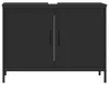 vidaXL Mobiletto nero 80x30x60 cm Materiale a base di legno Anteprima dell’immagine prodotto 4