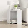 vidaXL Zásobník na stelivo bílý 42x42x51 cm Materiál na Náhled obrázku produktu 3