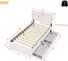 A diagram of a bed with dimensions indicated by red lines and numbers. Podgląd zdjęcia produktu