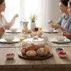 Relaxdays Tortenplatte, Glasdeckel, Kuchenplatte, hält Produktbild-Vorschau 6
