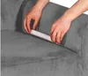 Sesselbezug 1 Sitzer 90-140cm - Samt - Hellgrau - Stretch Produktbild-Vorschau 6