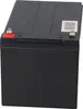 A black battery is shown from a slightly elevated side angle against a white background. Produktbild-Vorschau