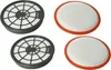 Two pairs of vacuum cleaner filters are displayed against a white background. Produktbild-Vorschau