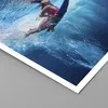 Poster - Poster ohne Rahmen - Surfen Frau Unterwasser - Produktbild-Vorschau 2