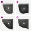 vidaXL Lavabo Grigio (30-37) x (30-37) x 12 cm Pietra di Anteprima dell’immagine prodotto 5