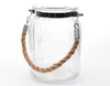 Windlicht Teelichthalter Glas Juteseil Ø.11 cm H.14,5 cm Produktbild-Vorschau 2