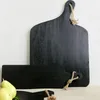 Koopman Holzschneidebrett, 50x25x2 cm, schwarz Produktbild-Vorschau 6