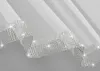 Fertiggardine, Gardine mit Zirkonia, Silber Band, Weiß,   Produktbild-Vorschau 2