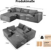 COMHOMASofa Big-Sofa, L-förmige Sofa, Couch Ecksofa, Produktbild-Vorschau 7