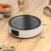 HOMCOM Glaskeramikkochfeld 2 in 1 Kochfeld mit Grillplatte Produktbild-Vorschau 3