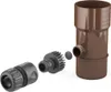 BRYZA Sběrač dešťové vody Ø 110 mm se závitem 1", Hnědá RAL Náhled obrázku produktu 1