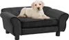 vidaXL Canapé pour chien gris foncé 72x45x30 cm peluche Voir les images du produit 7