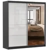 Schwebetürenschrank Kleiderschrank Schrank 203cm Produktbild-Vorschau 7