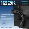 Close-up of a gaming chair armrest with marketing text and graphics. Podgląd zdjęcia produktu