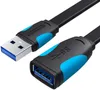 Vention VAS-A14-B100, 2 m, USB A, USB A, USB 2.0, Černá Náhled obrázku produktu 1