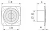 Ventilatore da bagno VENTS D1 100 Standard 95m3/h Anteprima dell’immagine prodotto 3