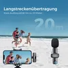 Ansteckmikrofon,Mini Lavalier Mikrofon, Kabellos Produktbild-Vorschau 3