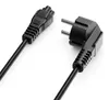 deleyCON 4m Netzkabel IEC C5 Typ F 90° Kleeblattkupplung - Produktbild-Vorschau 2