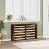 vidaXL Panele grzejnikowe dąb wędzony 149x20x82 cm materiał Podgląd zdjęcia produktu 2