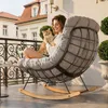Poltrona a dondolo da esterno FLEXISPOT, lettino da Anteprima dell’immagine prodotto 2