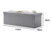 Theo&Cleo Faltbare Sitzbank Sitztruhe 120 L Halbdeckel Produktbild-Vorschau 5