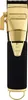 A close-up, studio shot of a gold and black hair trimmer against a white background. Anteprima dell’immagine prodotto