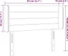 vidaXL Kopfteil mit Ohren Dunkelgrau 83x16x78/88 cm Stoff - Produktbild-Vorschau 10
