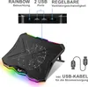 SK Notebook Laptop Rainbow Kühler Kühlpad Ständer 18cm Produktbild-Vorschau 5