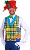 T3029-M mehrfarbig Herren Clown Weste Gr.M=50 Produktbild-Vorschau 1