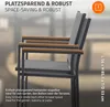 ML-Design Gartenstühle 6er Set mit Armlehnen Dunkelgrau Produktbild-Vorschau 4